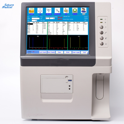 10.4 Inch LCD 60 Samples / Hour 3 Part Auto Hematology Blood Analyzer SI